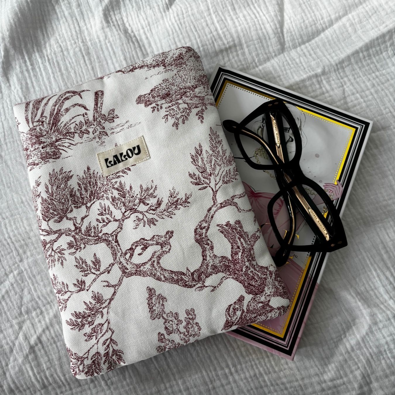 Housse de livre - Jouy Rouge