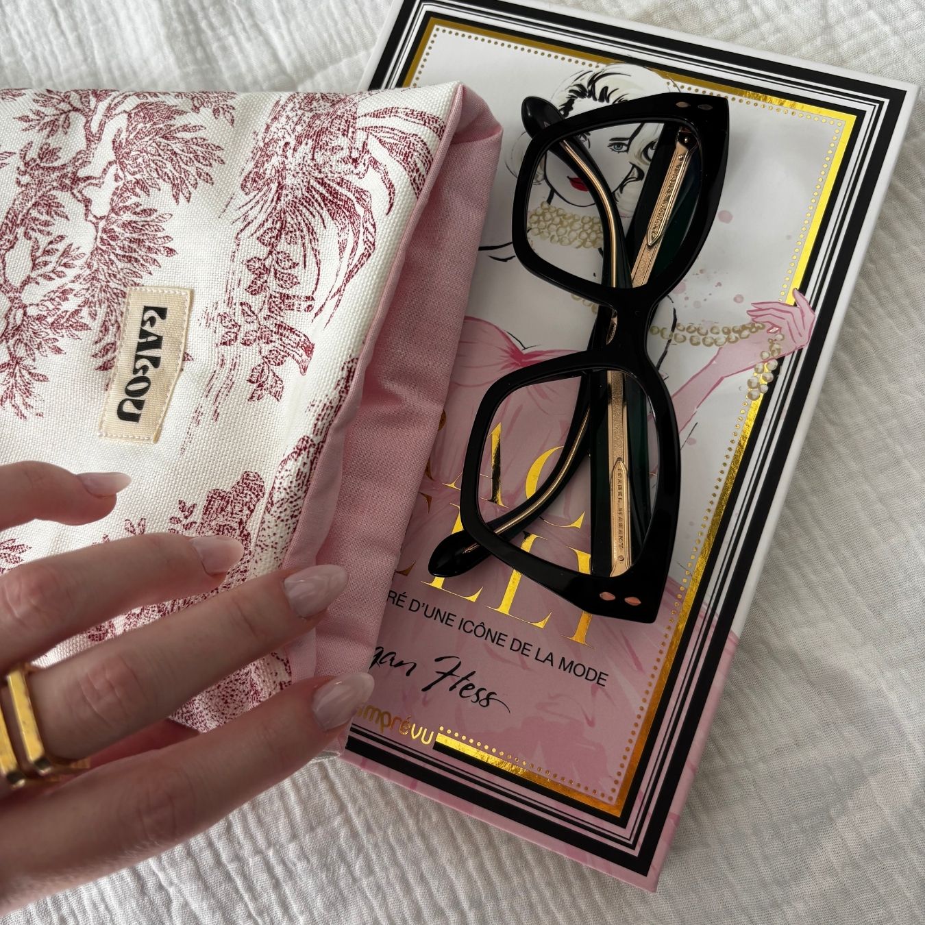 Housse de livre - Jouy Rouge